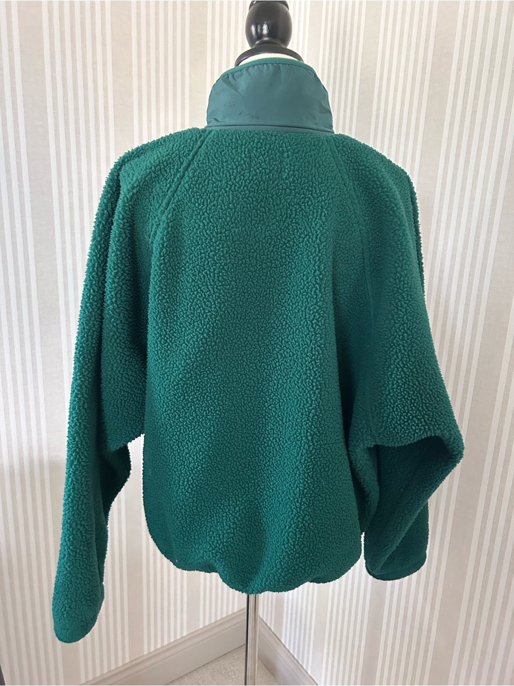 Free People FP Movement Hit the Slopes Women’s Large Sherpa Jacket Green Fleece - Picture 8 of 13